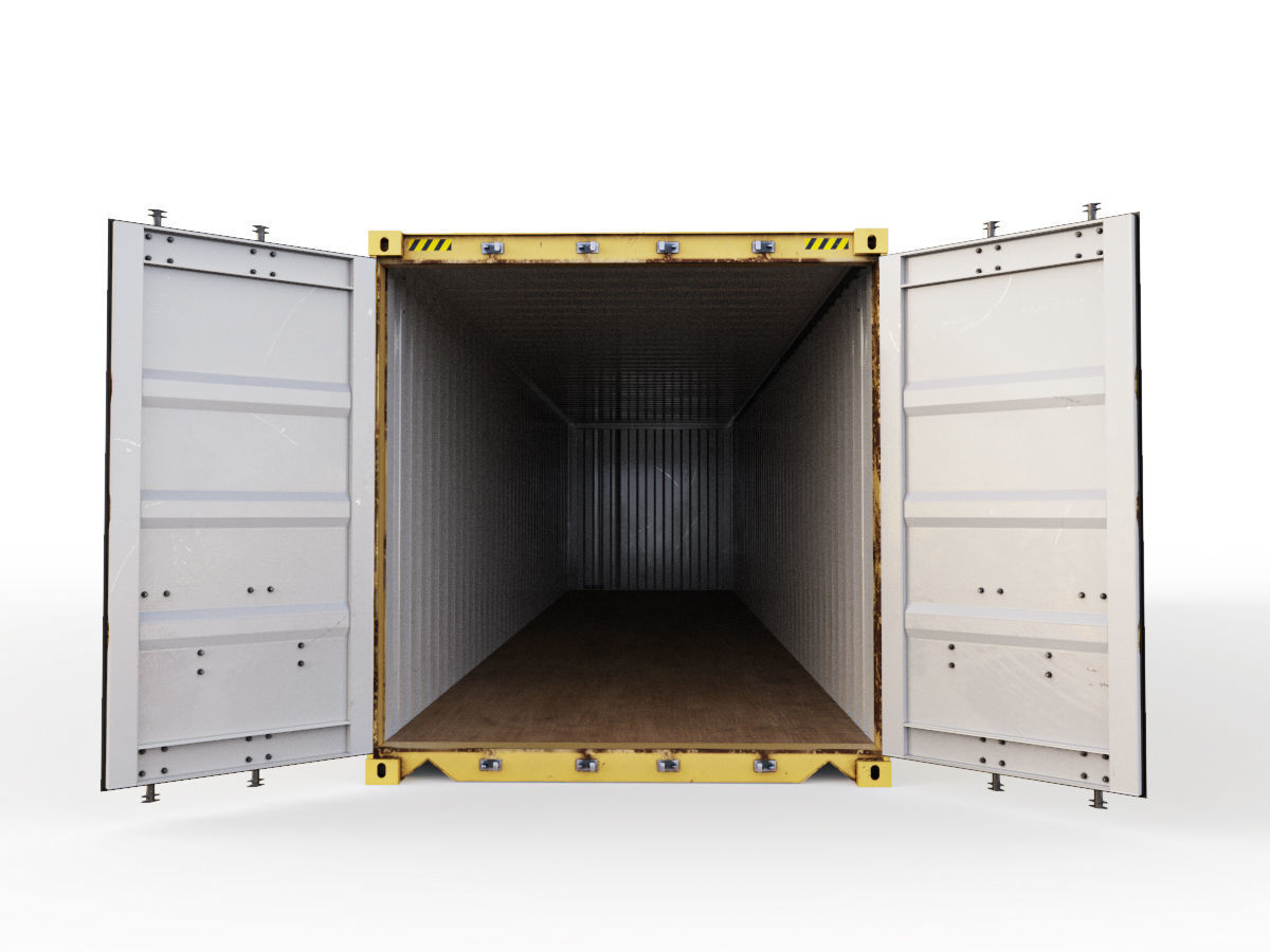 40 feet MSC standard shipping container 3D model_6