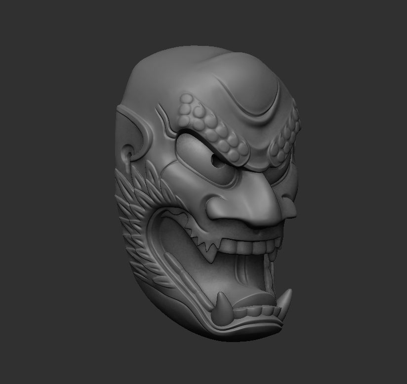 IZAUCHI MASK 3D print model_1