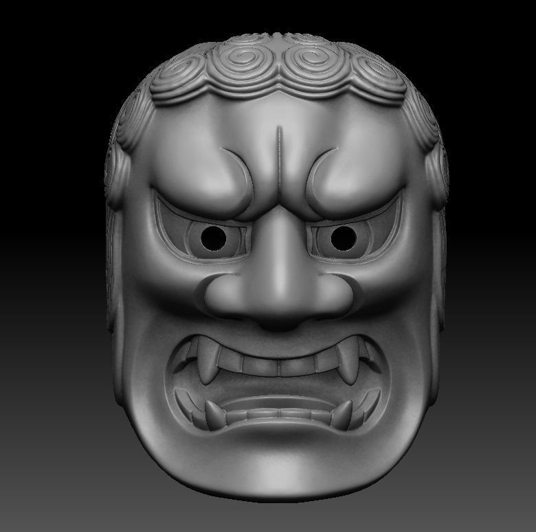 FUDO NOH MASK 3D print model_6