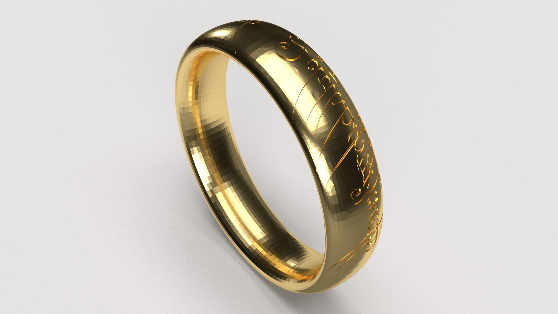 The Lord of the Rings Ring 3D print model_3