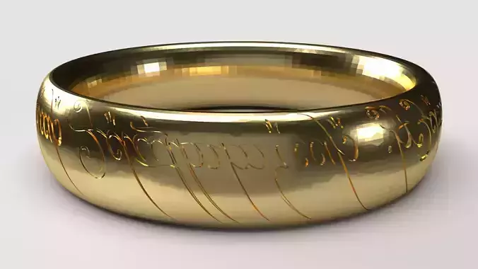 The Lord of the Rings Ring 3D print model