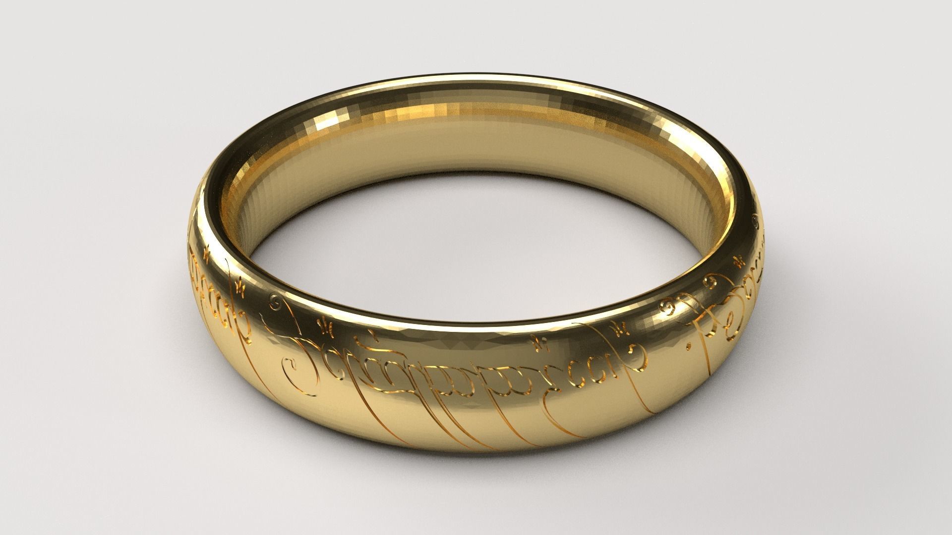 The Lord of the Rings Ring 3D print model_2