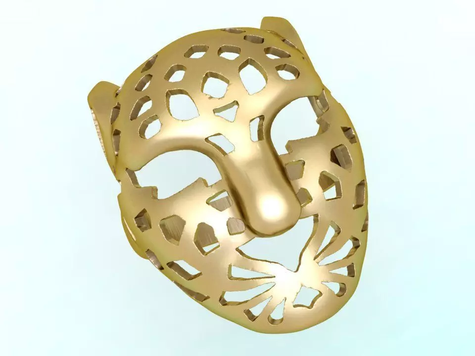 Leopard Ring - Cheetah ring - Panther ring  3D print model_0