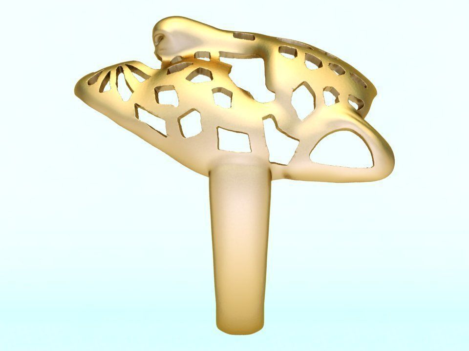 Leopard Ring - Cheetah ring - Panther ring  3D print model_6