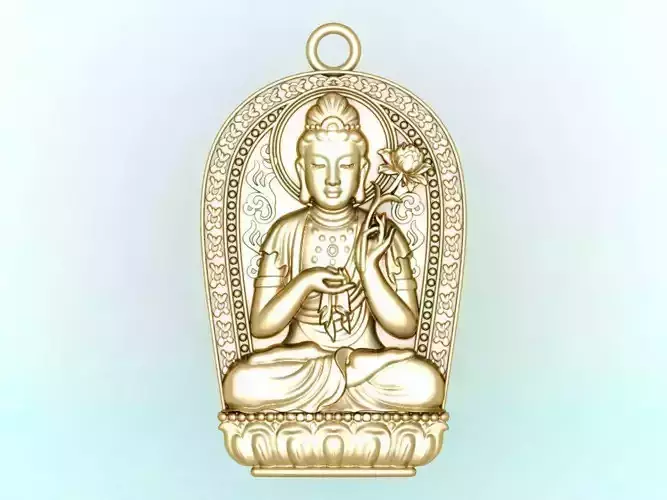  Mahasthamaprapta Bodhisattva Pendant - Buddhist Protection