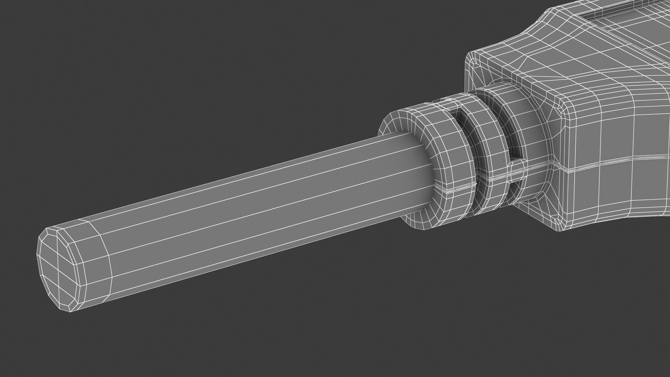 USB Type A Male 3D model_8