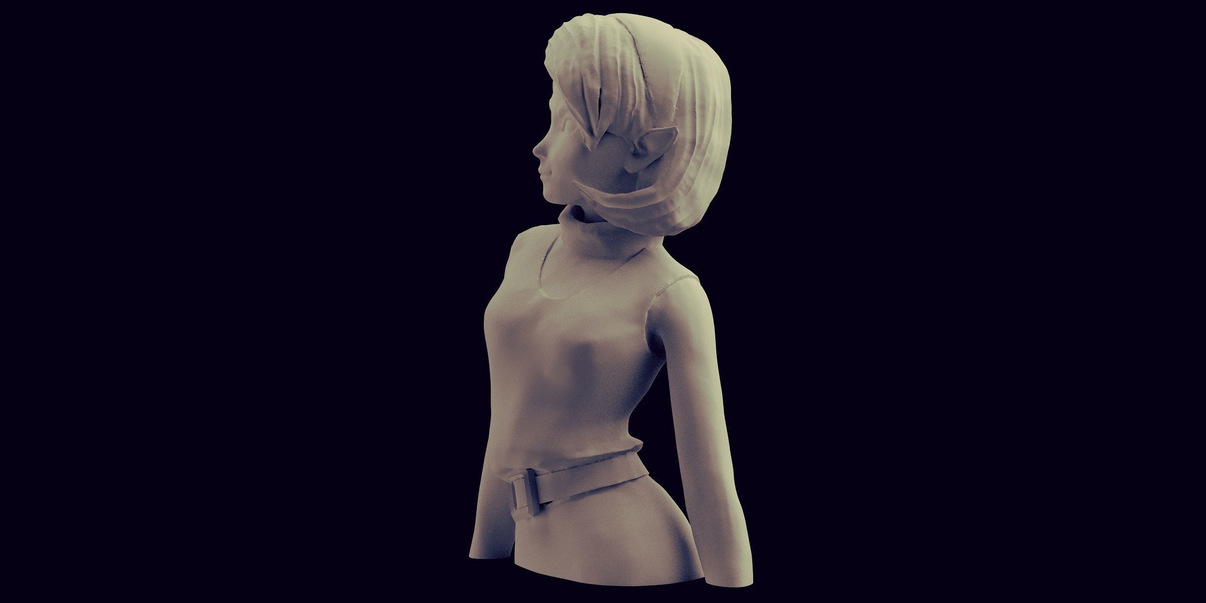 Zelda Adult Saria Statue Figure The Legend of Zelda Nintendo 3D print model_5