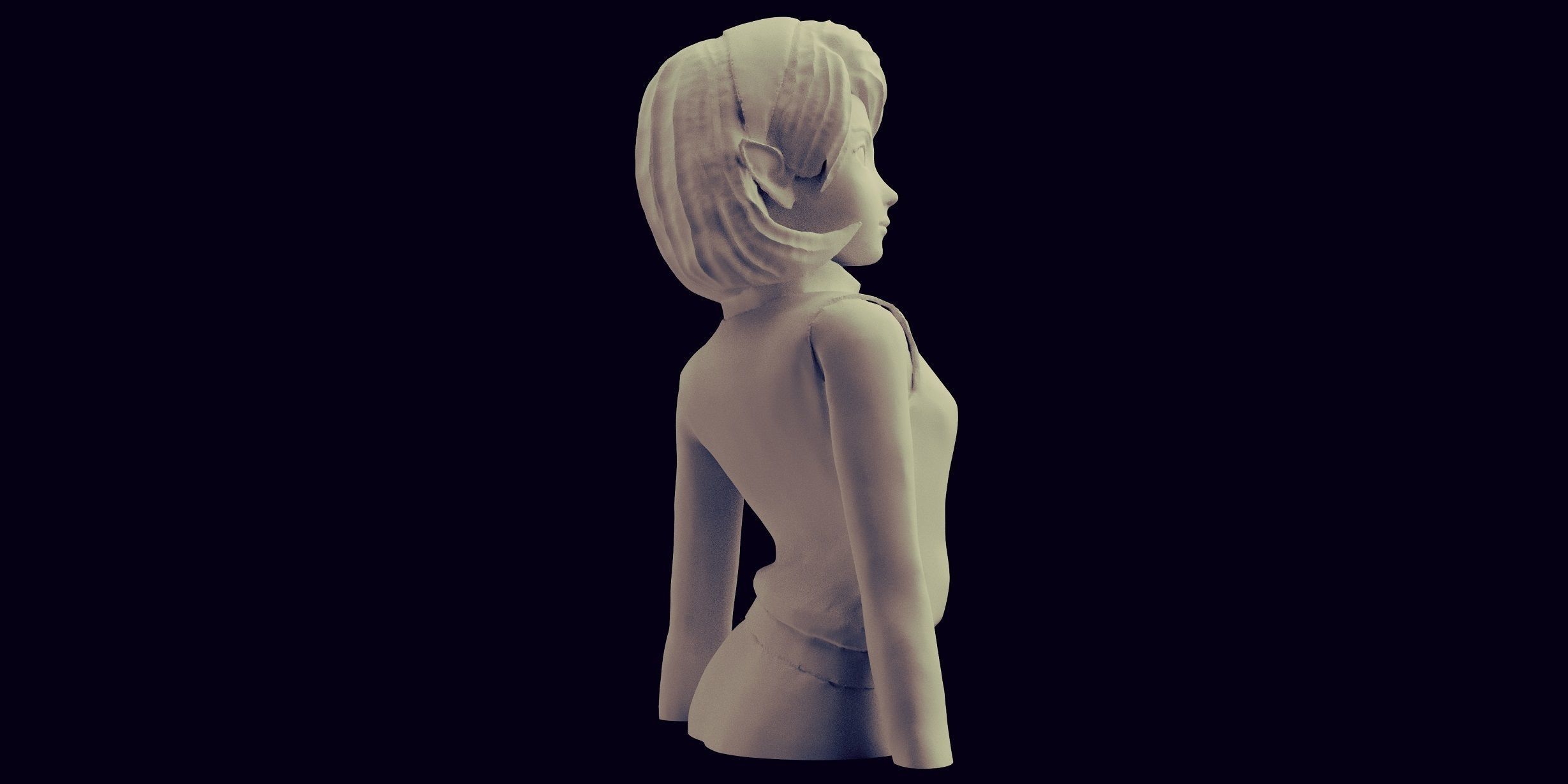 Zelda Adult Saria Statue Figure The Legend of Zelda Nintendo 3D print model_2