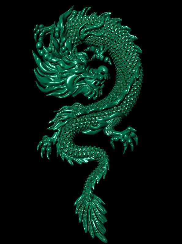 Dragon for jewelry - Dragon for ring - Dragon for pendant 3D print model_11