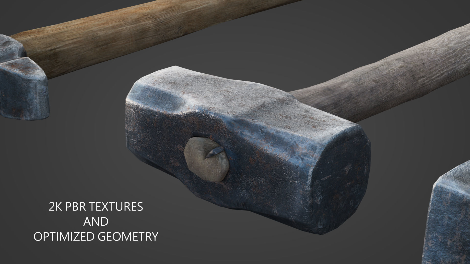 Free 3D Hammer Collection Free low-poly 3D model_5