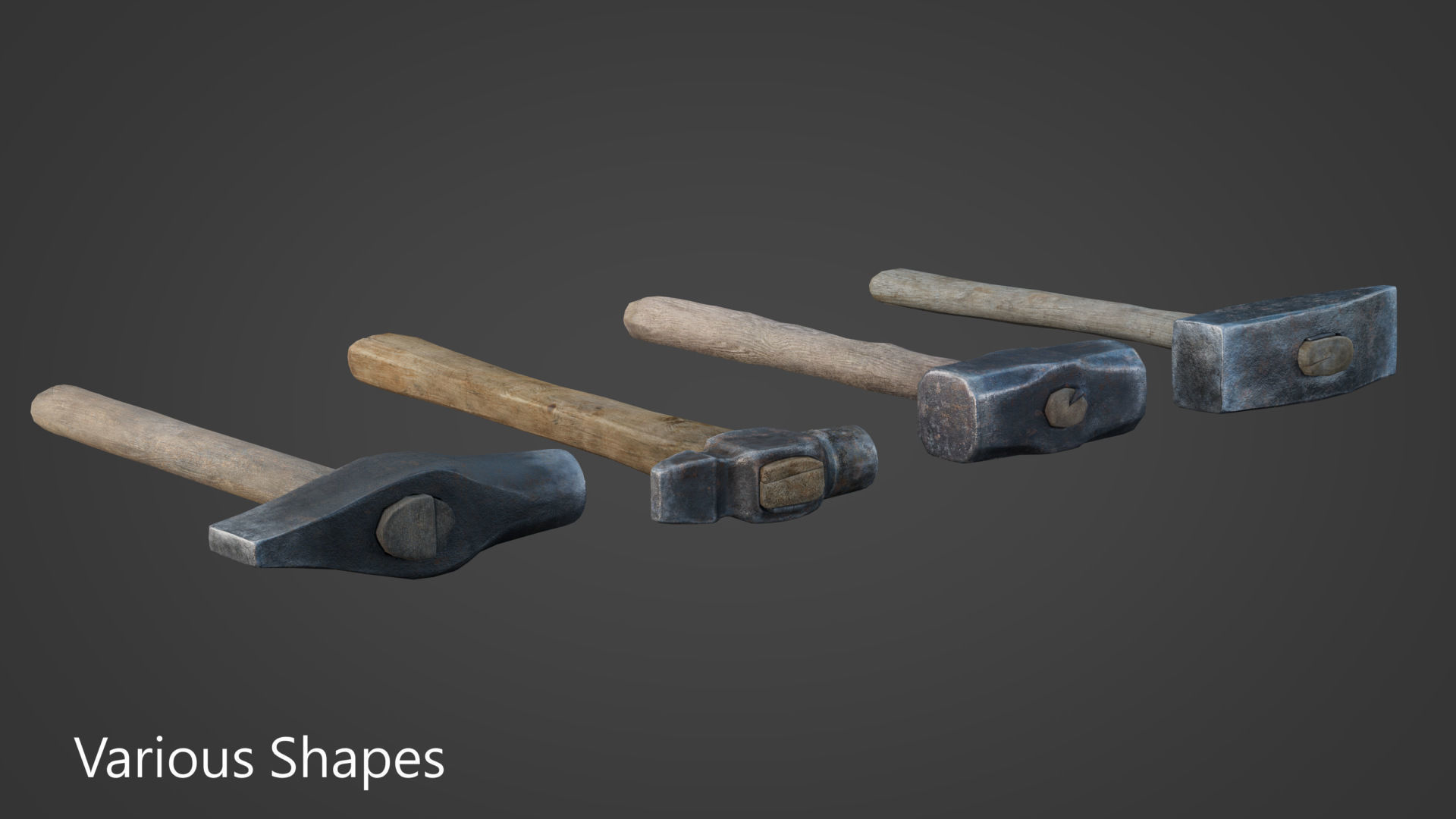 Free 3D Hammer Collection Free low-poly 3D model_4