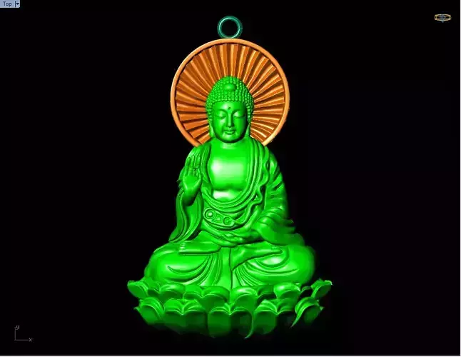 Amitabha Buddha Pendant - Adida Buddha pendant - Buddha pendant