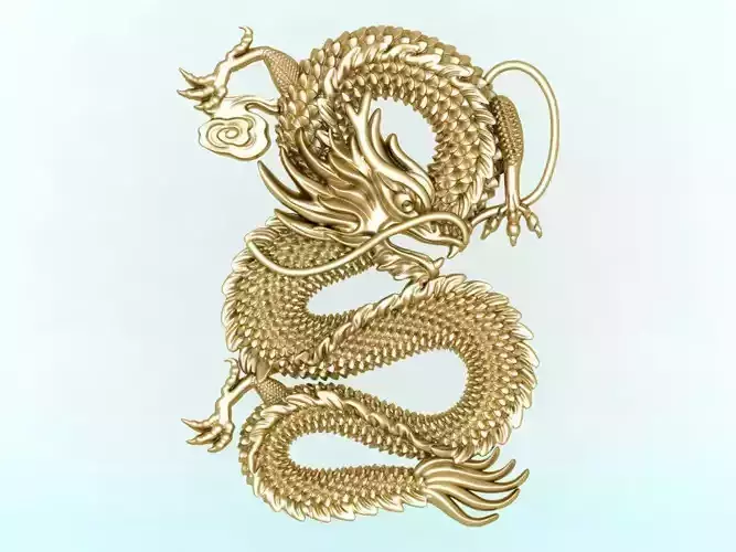 Dragon for jewelry - Dragon for ring - Dragon for pendant 3D print model