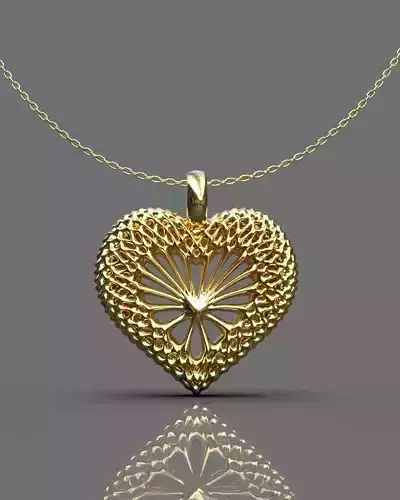 Pendant gold with ball