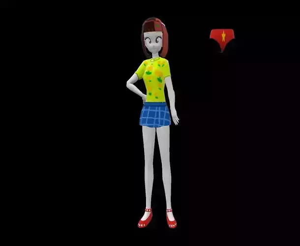 Cilantro Goldlotus - Equestria Girls 3D Model