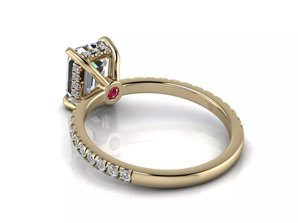 Engagment Jewelry Ring 201 3D print model
