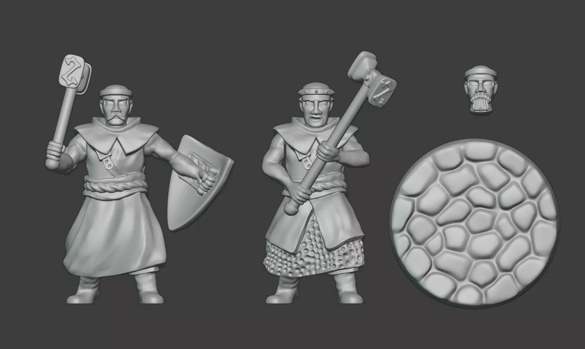 Warrior Priests Set 1 3D print model_0