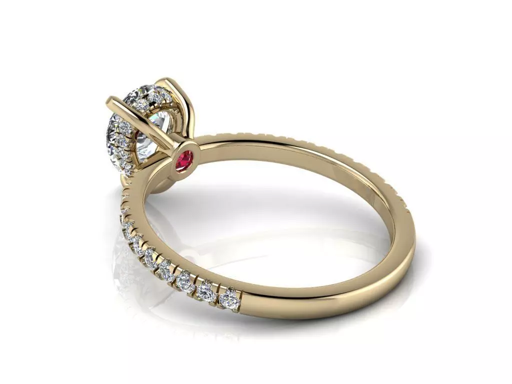 Engagment Jewelry Ring 203 3D print model