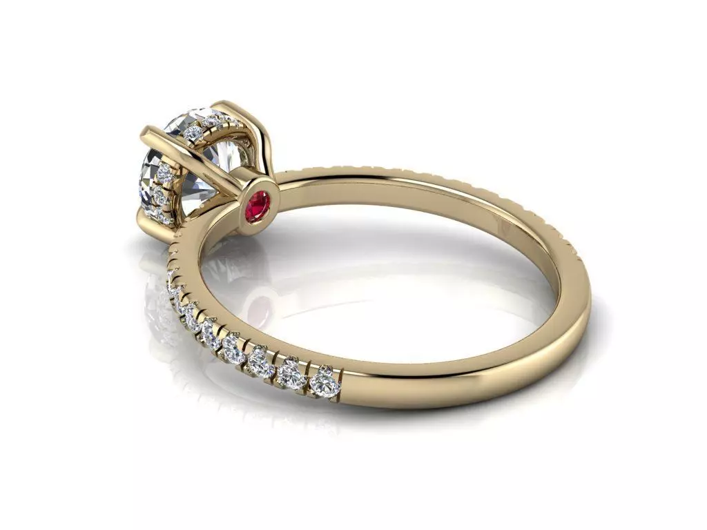 Engagment Jewelry Ring 205 3D print model