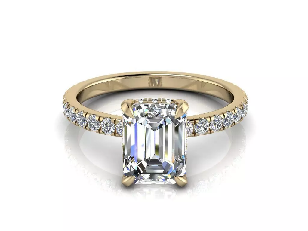 Engagment Jewelry Ring 206 3D print model