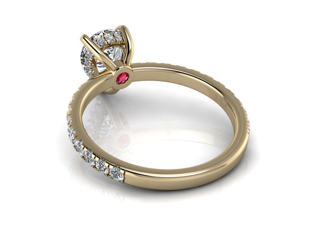 Engagment Jewelry Ring 208 3D print model_23