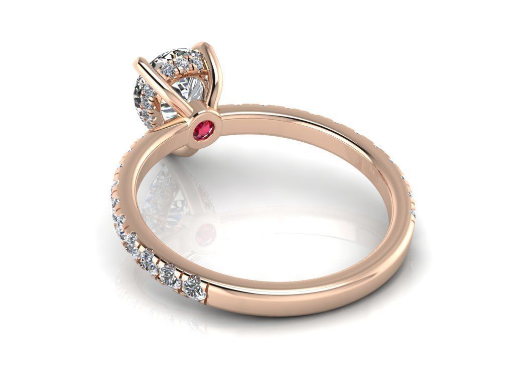 Engagment Jewelry Ring 208 3D print model_8