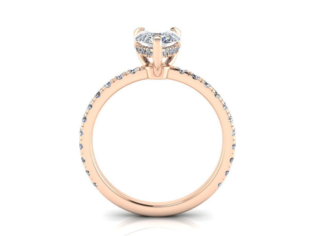 Engagment Jewelry Ring 208 3D print model_5