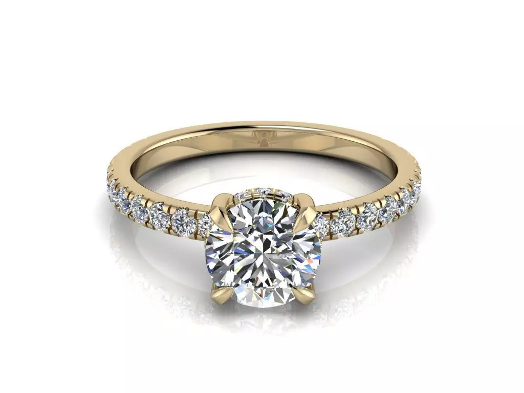 Engagment Jewelry Ring 210 3D print model