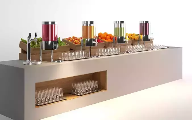 Buffet Juice station