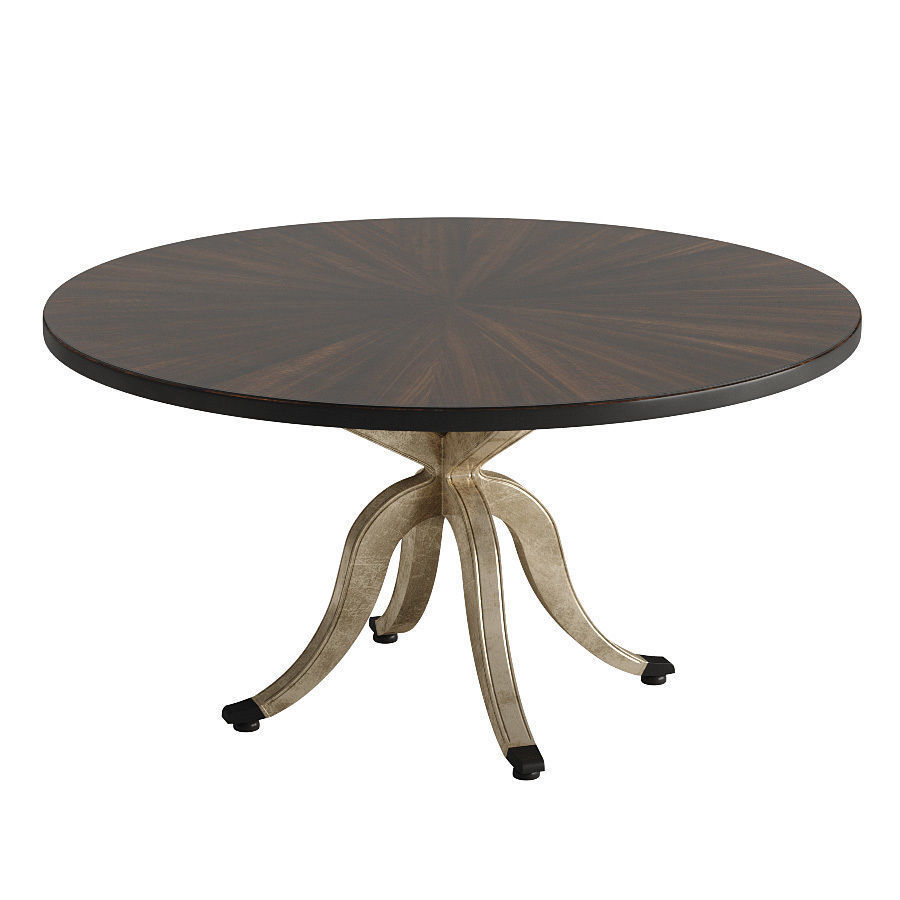 Hooker Round Dining Table 3D model_2