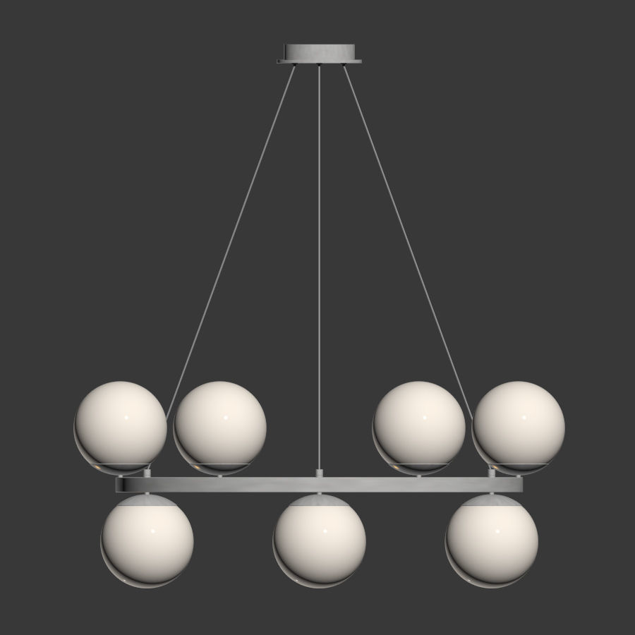 bubbles brass ring pendant light cb2 3D model_1