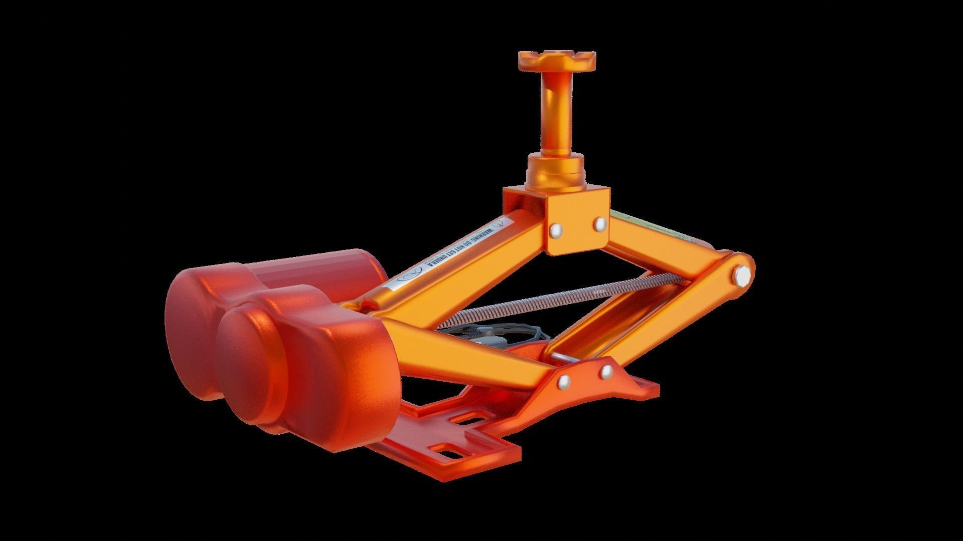 Electric Car Jacks Low-poly 3D model_2