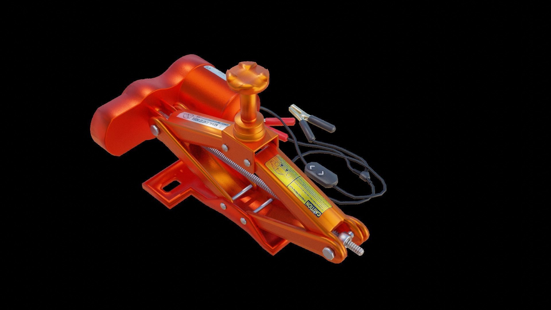 Electric Car Jacks Low-poly 3D model_3