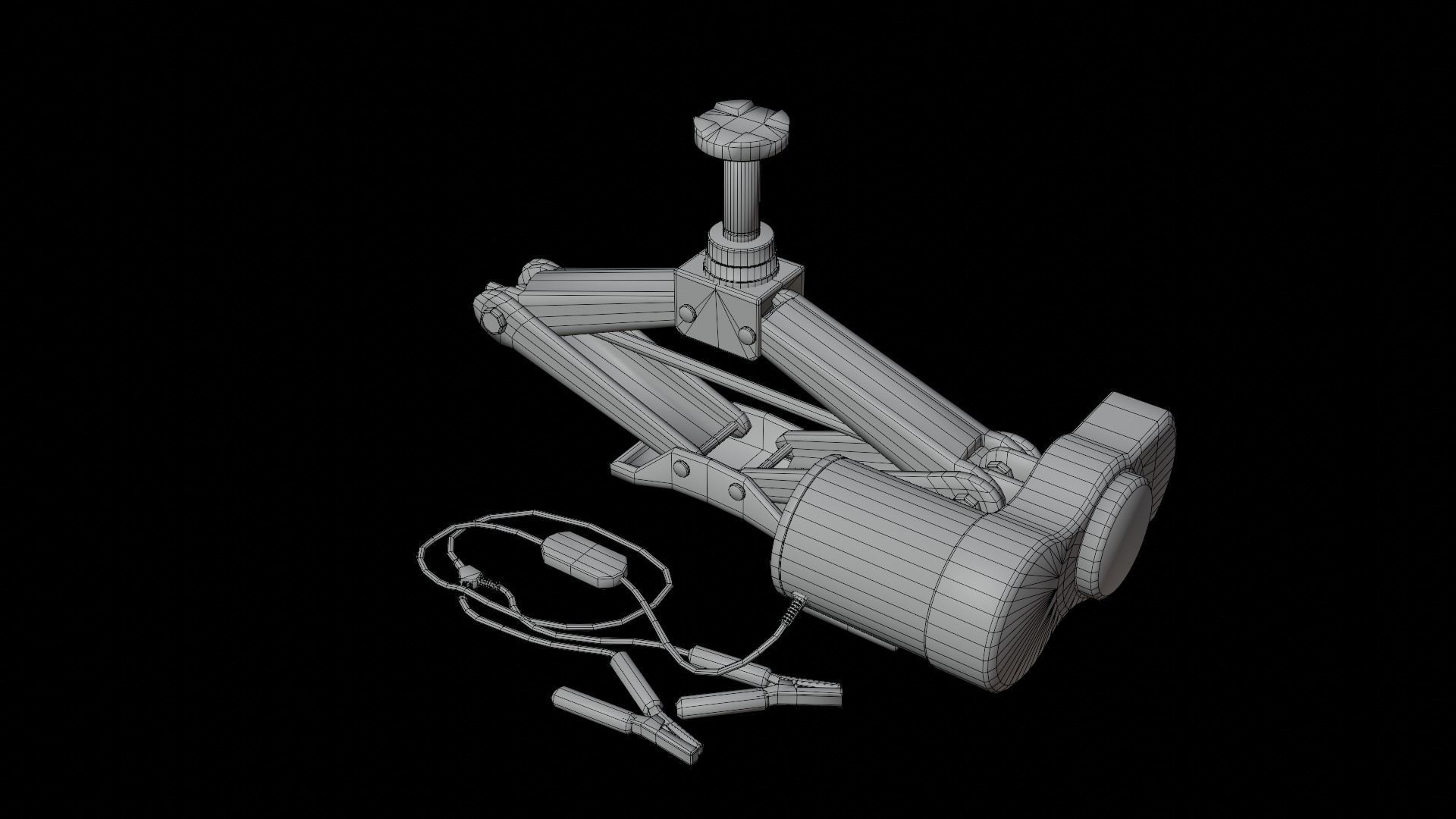 Electric Car Jacks Low-poly 3D model_5
