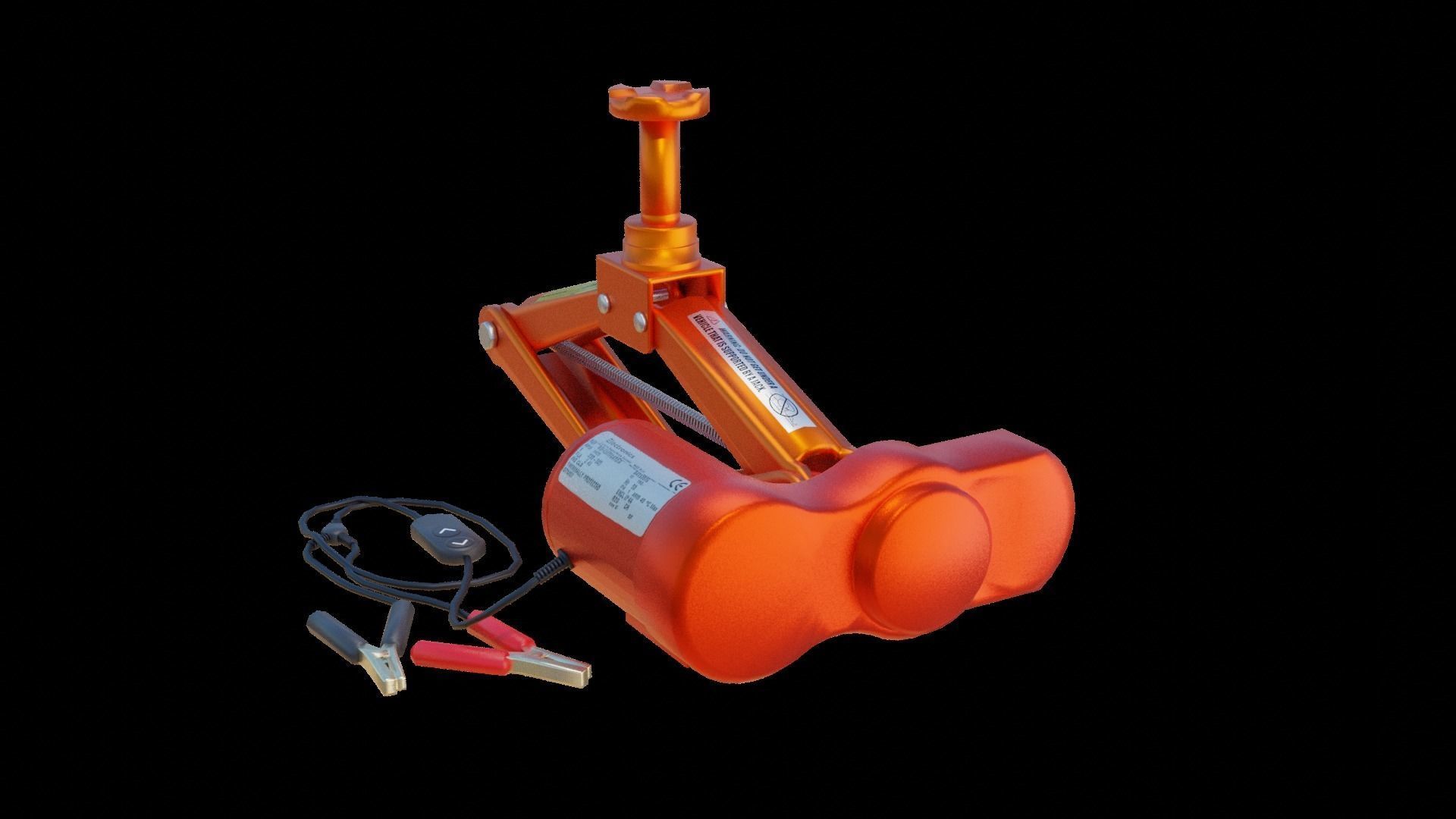 Electric Car Jacks Low-poly 3D model_1