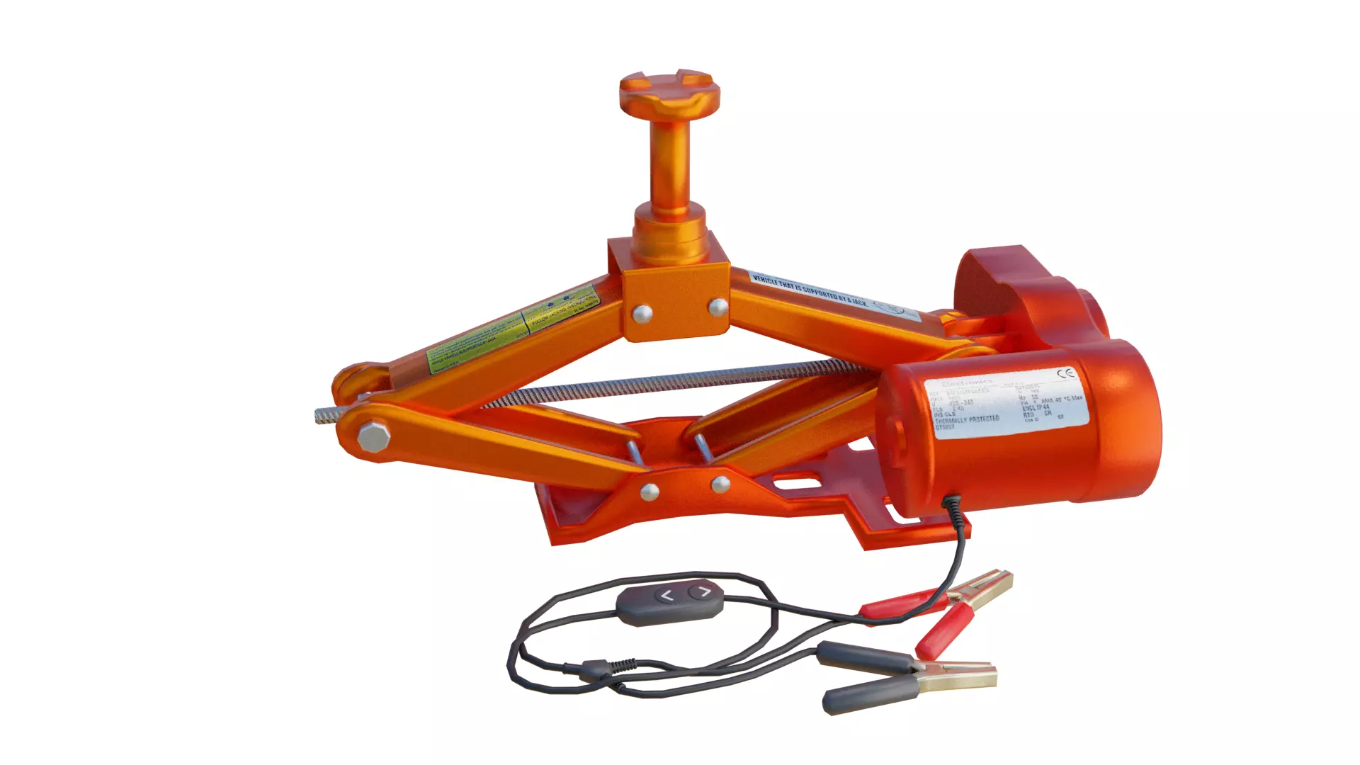 Electric Car Jacks Low-poly 3D model_0
