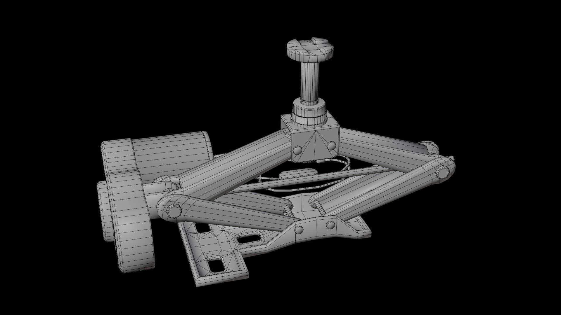 Electric Car Jacks Low-poly 3D model_6