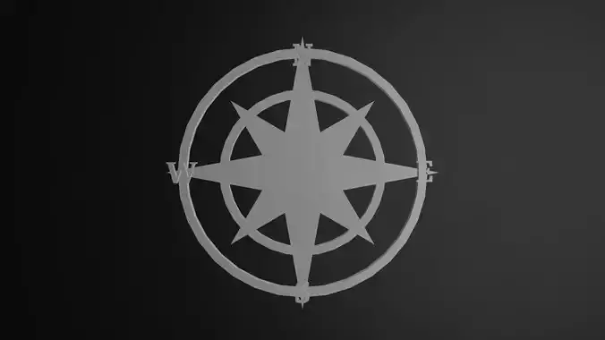 Compass pendant 3D print model