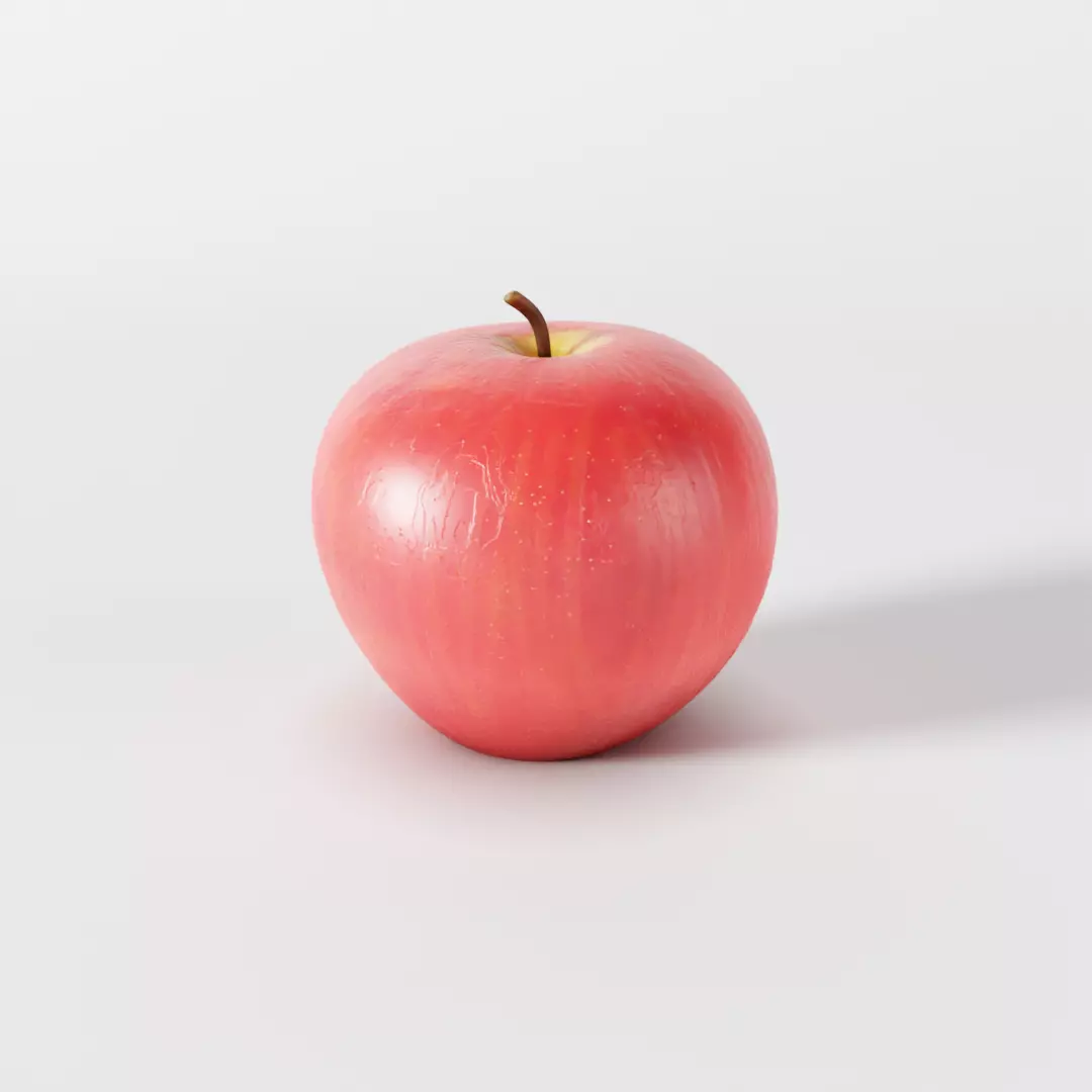 Realistic Apple Fruit 3D model_0