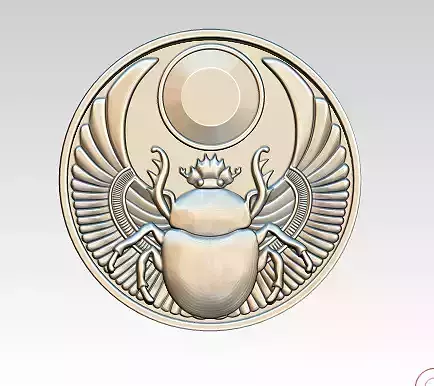 Scarab pendant HighDetailed