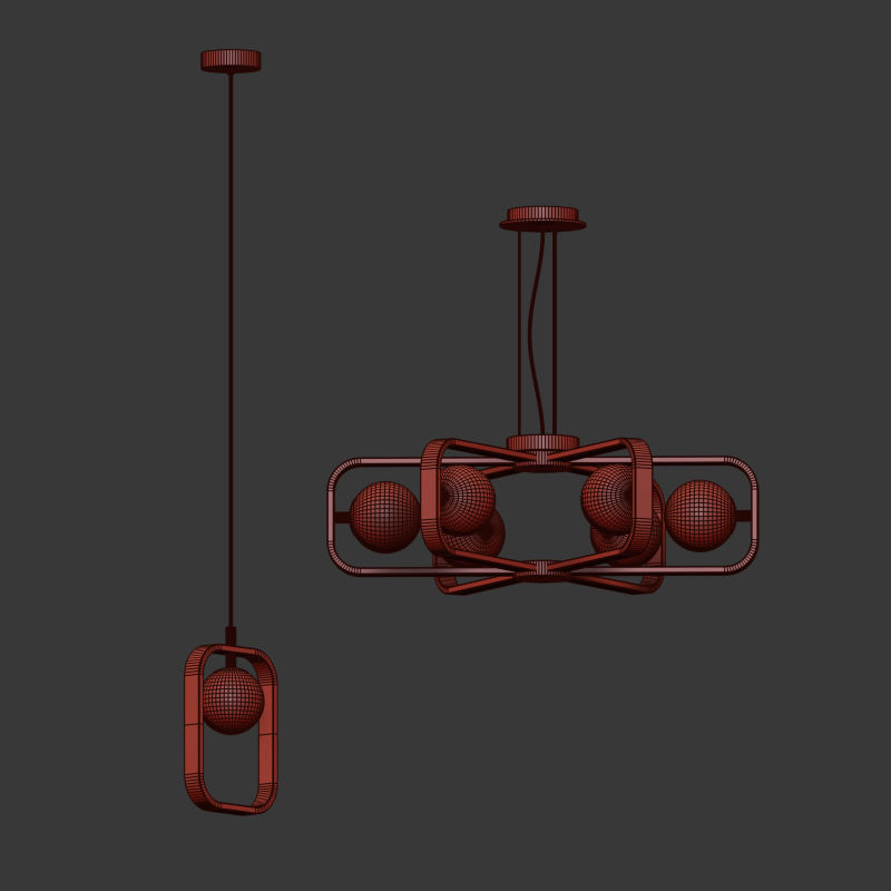 Maytoni Avola Celing Light Set 3D model_4