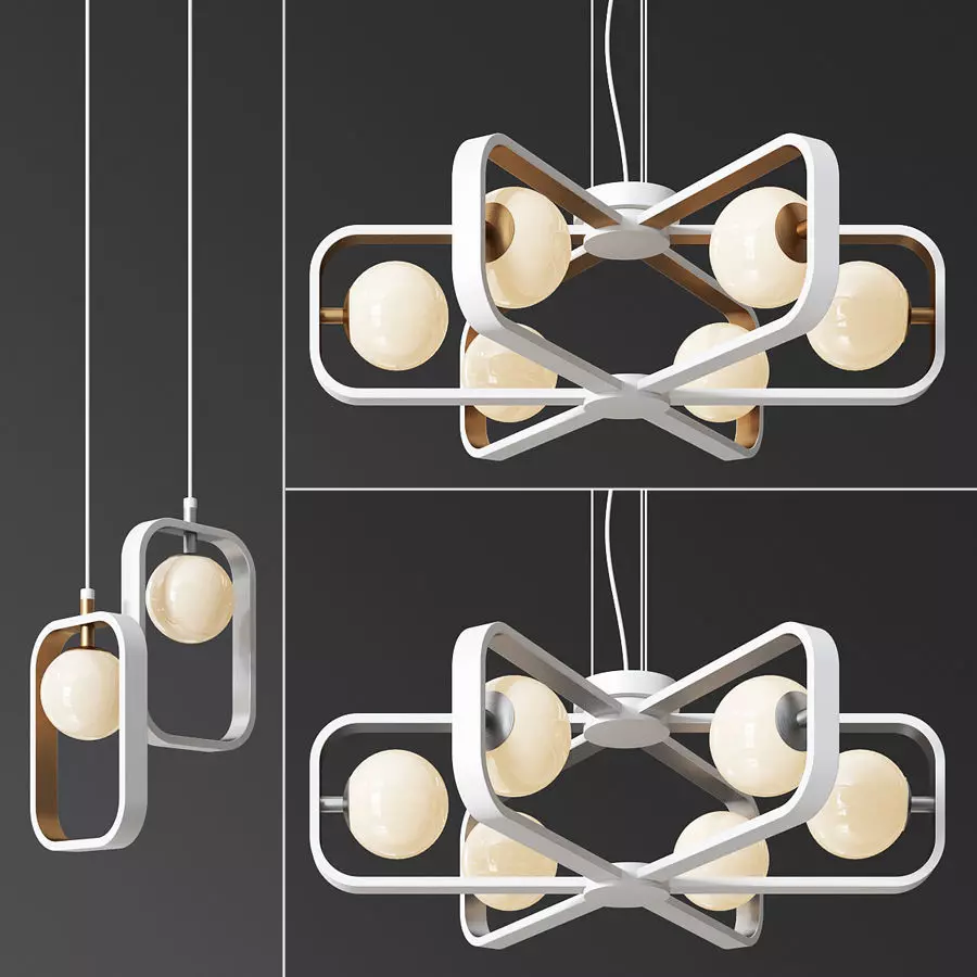 Maytoni Avola Celing Light Set 3D model_0