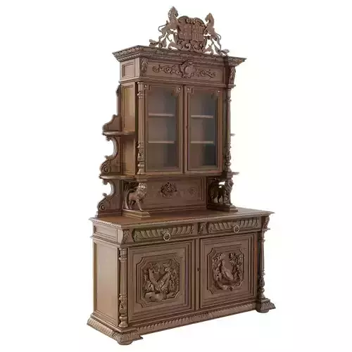 Medieval sideboard cabinet