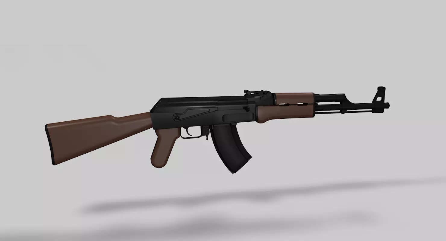 AK47 Gun 3D model_0
