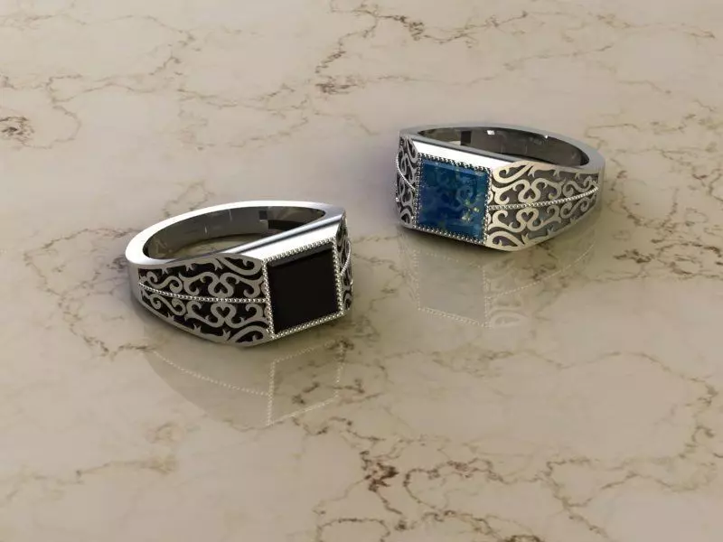 men ring 3D print model_0