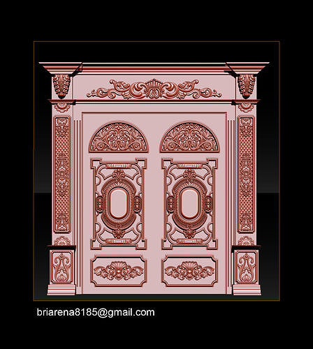 3D STL Models CNC Router - door 3D print model 3D print model