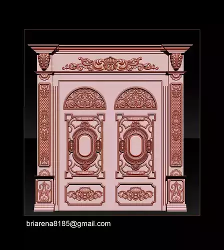 3D STL Models CNC Router - door 3D print model 3D print model
