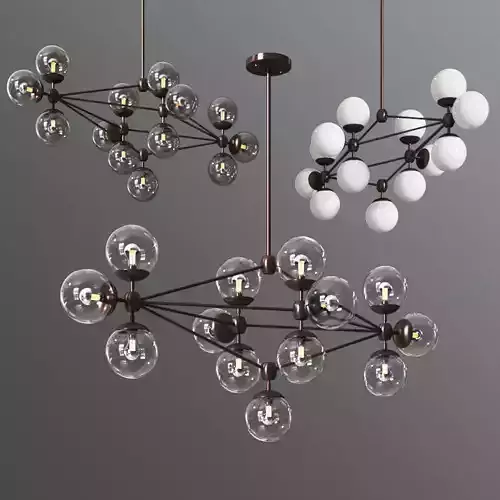 Modo Chandelier Diamond 13 Globes rollandhill
