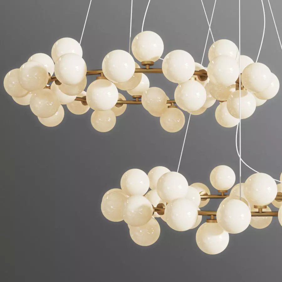Chandelier Inflora 45 plafonds 3D model_0
