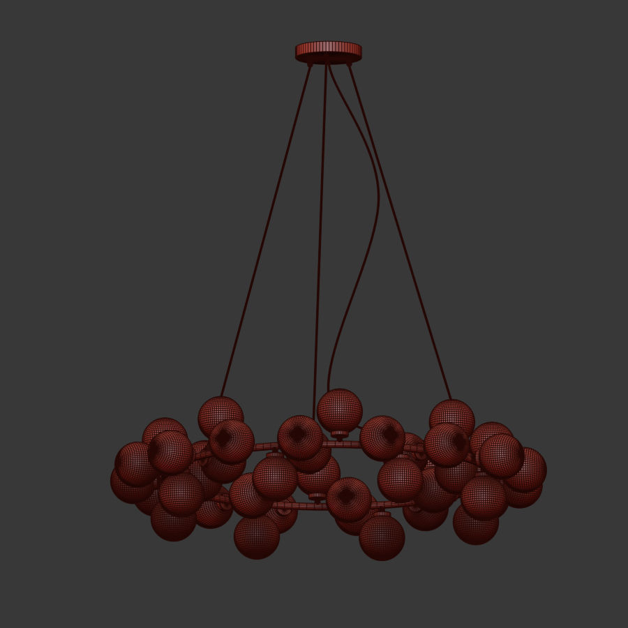 Chandelier Inflora 45 plafonds 3D model_4